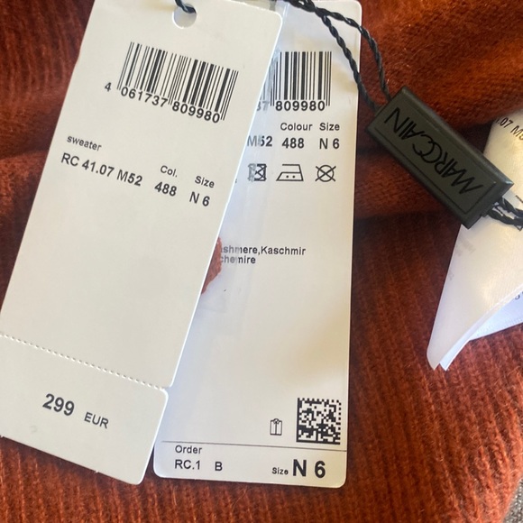 Marc Cain Cashmere Pullover Sweater size N6 US women’s 14 K77 - Picture 7 of 9